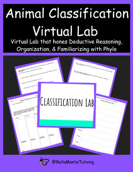 Preview of Animal Classification Virtual Lab