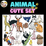 Animal ClipArt, Earth day, Zoo ClipArt, Animal cute set V.1