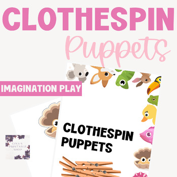 Preview of Animal Clothespin Puppets