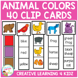 Animal Color Clip Cards
