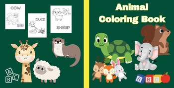 Animal Coloring Book by Uni Learn Connections | TPT