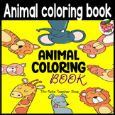 Animal Coloring Book - Learn Alphabet - Back to School