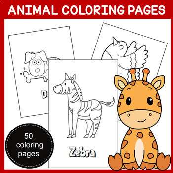 Animal Coloring Pages | Homeschool Coloring Pages by Study Bunny