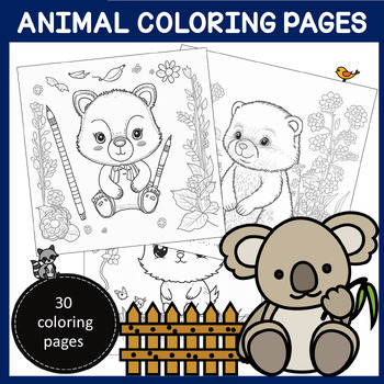 coloring books for kids ages 2-4: Funny Coloring Animals Pages for Baby-2  (Paperback)