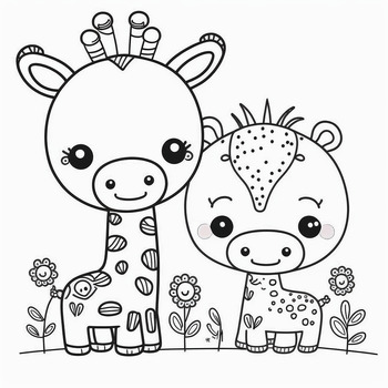  Animals Coloring Books For Kids Ages 2-4: Christmas