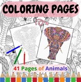 Animal Coloring Pages for Adults and Children /   Fun Colo