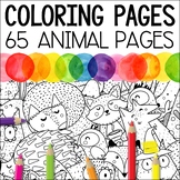 Animal Coloring Sheets - Mindfulness Coloring Pages Kids &