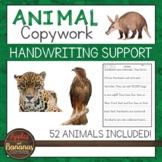 Animal Copywork - Handwriting Practice