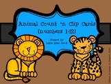 Animal Count and Clip Cards (1-12)