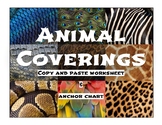 Animal Coverings - Anchor Chart and Cut and Paste