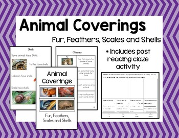 Preview of Animal Coverings Mini-Book