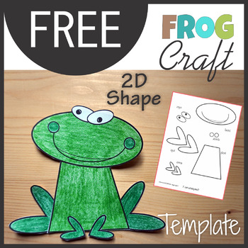 Preview of Animal Craft Frog - Template Cut and Paste