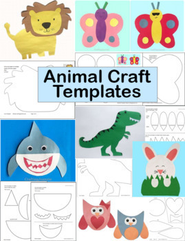 Animal Craft Templates - Zoo Animal Craft - Dinosaur Craft - Ocean ...