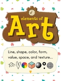 Animal Crossing Elements and Principles of Art Posters