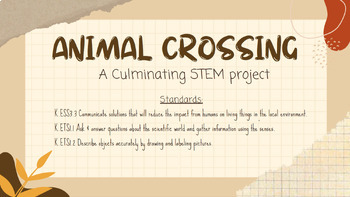 Preview of Animal Crossing Stem Project (culminating task)