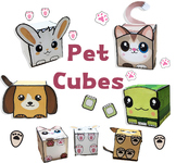 Pet Cube | Printable Animal Craft | Paper Toys