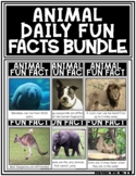 Animal Daily Fun Facts Bundle Morning Meeting Calendar Pack