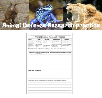 Preview of Animal Defense Research Practice