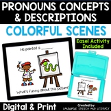 Early Describing Activities for Speech Therapy, Digital and Print