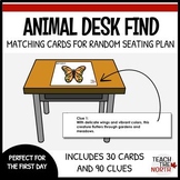 Animal Desk Find | First Day Desk Seating Plan, Matching C
