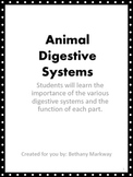 Animal Digestion Activity Pack