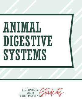 Preview of Animal Digestion Unit: Includes Lessons, Activity Pack, and PowerPoint