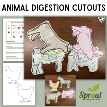 Animal Digestive System Cutouts by Sprout into Ag Education | TPT