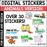 Animal Digital Stickers Pack for Google Classroom™ and Seesaw™