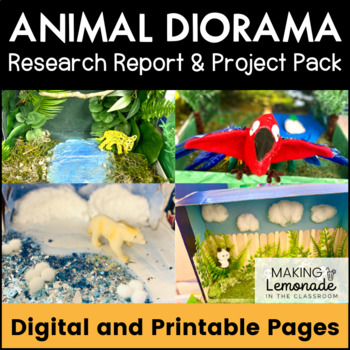 Preview of Animal Diorama and Research Report {DIGITAL/PRINTABLE}