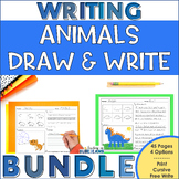 Animal Directed Drawing and Writing Bundle w/ Print Cursiv