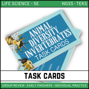 Preview of Animal Diversity: Invertebrates Task Cards