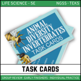 Animal Diversity: Invertebrates Task Cards