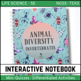Animal Diversity: Invertebrates Interactive Notebook