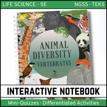 Preview of Animal Diversity: Vertebrates Interactive Notebook