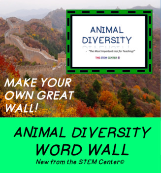 Preview of Animal Diversity Word Wall