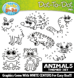 Animals Dot-To-Dot Clipart Set 2 {Zip-A-Dee-Doo-Dah Designs}