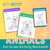 Animal Dot to dot Activity worksheet