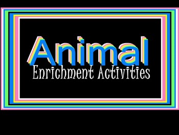 Preview of SMARTboard: Animal Enrichment Games & Activities