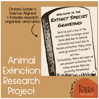 animal extinction research paper
