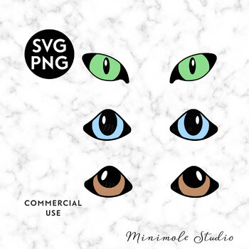 Download Animal Eye Clipart Cat Eyes Dog Eyes Svg Png By Minimole Studio