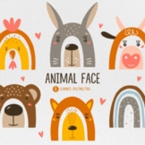 Animal Face Clipart