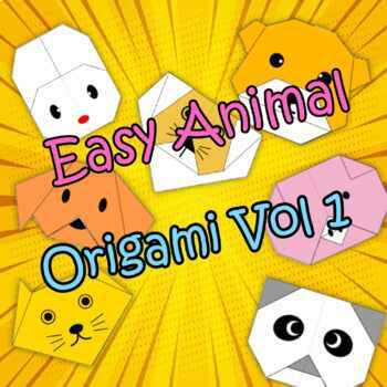 Preview of Animal Face Origami Easy Folding Paper! Step by Step Vol1