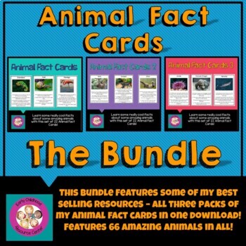 Preview of Animal Fact Cards-The Bundle