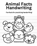 Animal Facts Handwriting Practice