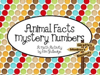 Preview of Animal Facts Mystery Number