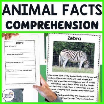 Preview of Animal Facts Reading Comprehension Passages and Questions