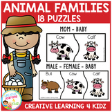 Farm Animal Family Puzzles