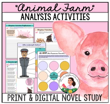 Preview of Animal Farm Activities | Novel Study | Middle & High School