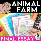 Animal Farm Argumentative Essay with ESL support