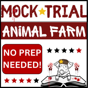 Preview of Animal Farm Book Project, Class Activity, Engaging, Mock Trial, Debate- 9 Days!!